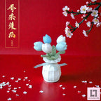 Gehäkeltes Blumenarrangement Tulpe