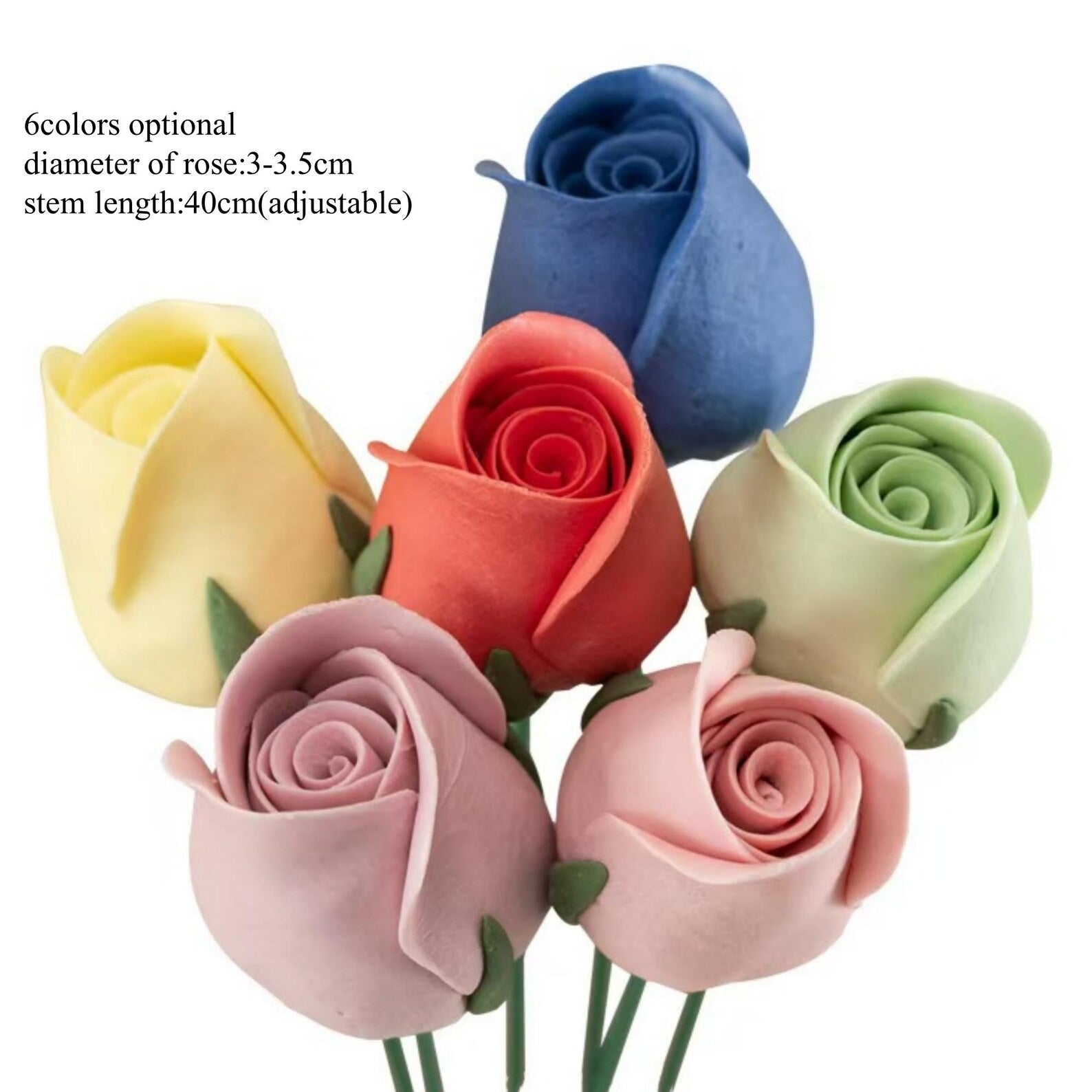 Handgemachte Keramik-Blumenskulptur Rose