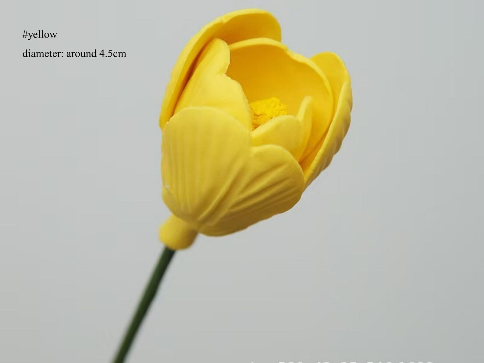 Handgemachte Keramik-Blumenskulptur Tulpe