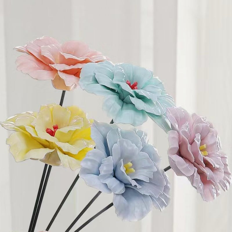 Handgemachte Keramik-Gartenblume Pfingstrose