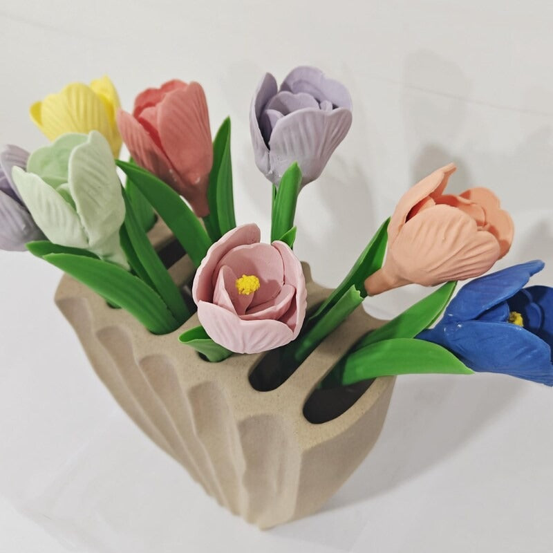 Handgemachte Keramik-Gartenblume Tulpe
