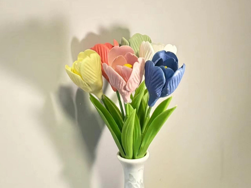 Handgemachte Keramik-Gartenblume Tulpe