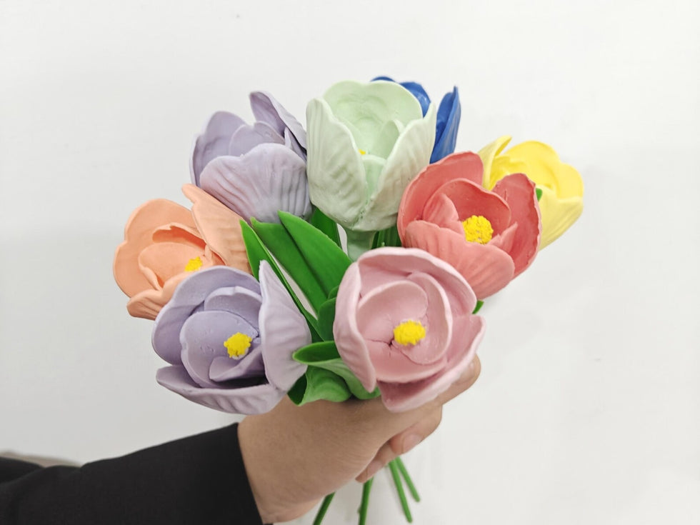 Handgemachte Keramik-Gartenblume Tulpe
