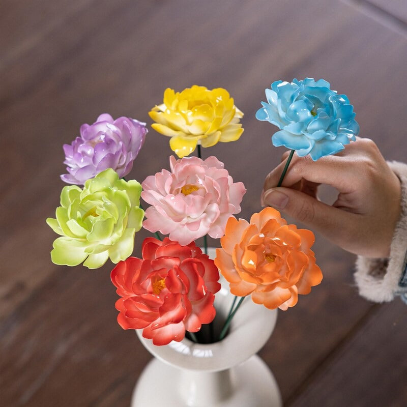 Handgemachter Keramik-Blumenstrauß