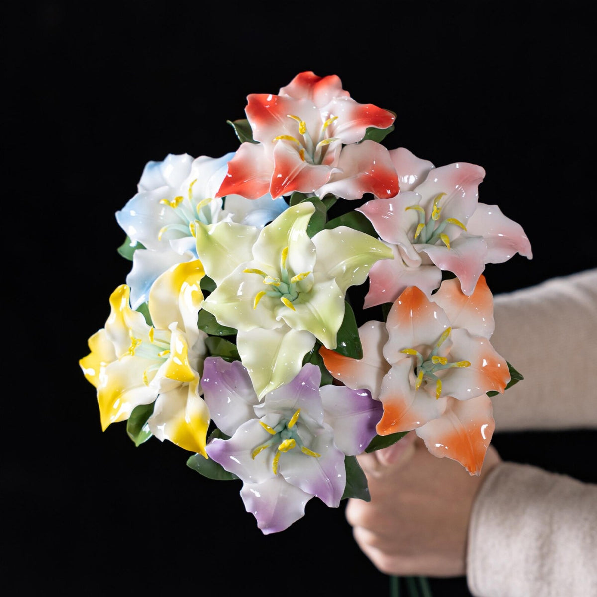 Handgemachter Keramik-Blumenstrauß