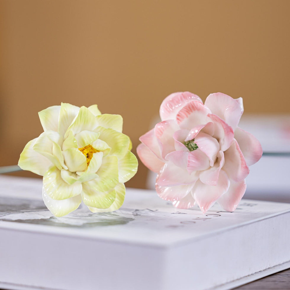 Handgemachter Keramik-Blumenstrauß Jasmin
